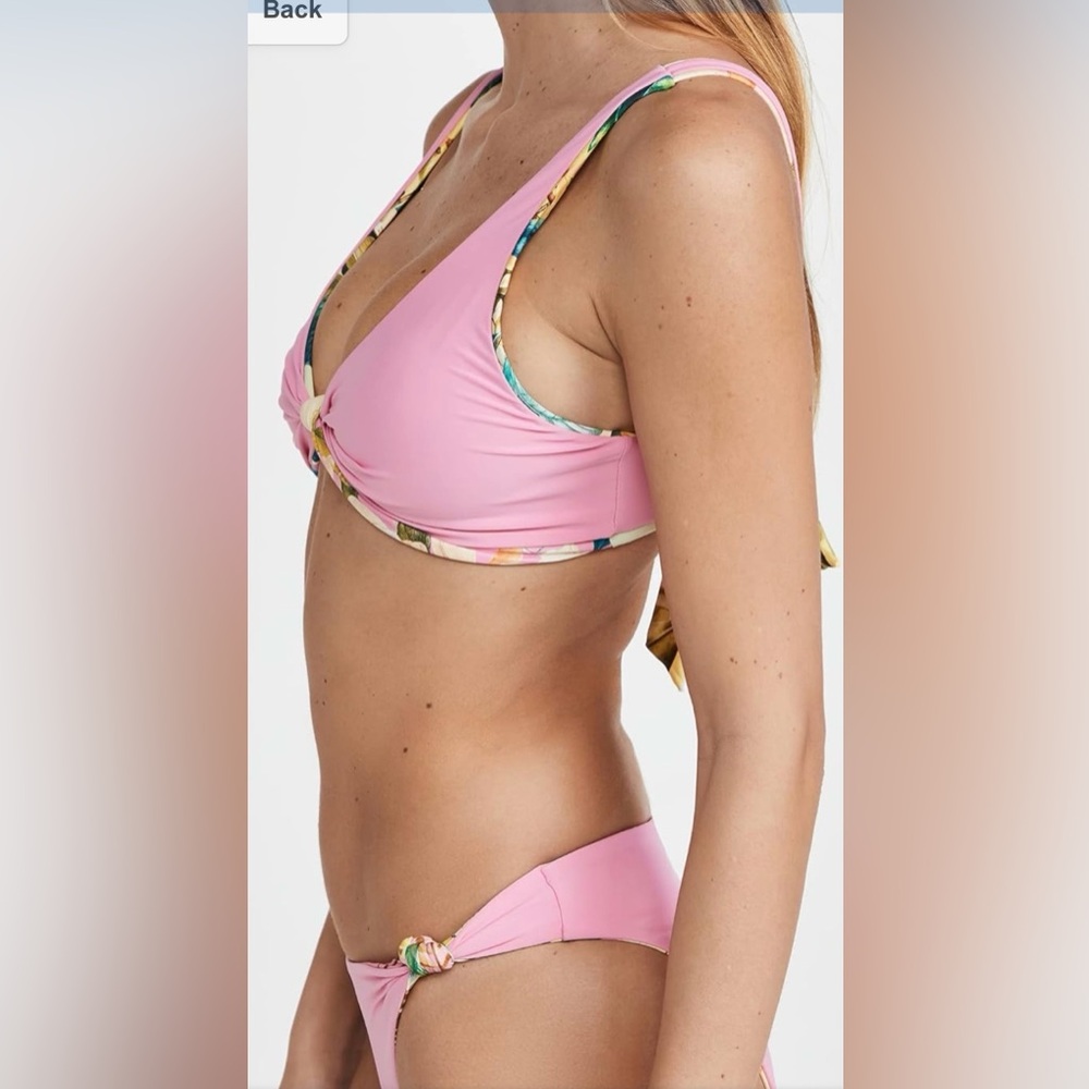 🆕 2pc PQ SWIM Oasis Reversible Drew Knot Bikini Top & Reversible Knot Bottom - Picture 4 of 9